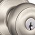 Schlage Georgian Entry Knob, Satin NICKEL