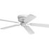 Progress Lighting Airpro 52 In Hugger-Mount Indoor Ceiling Fan (White)