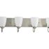 Progress Lighting Gather Four Light Brushed NICKEL Fluorescent Bath Light, Bulb