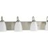 Progress Lighting Gather Four Light Brushed NICKEL Fluorescent Bath Light, Bulb