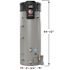 Rheem Commercial Triton Light Duty High Efficiency 50 Gal. Tall 3-Year 76k BTU Natural Gas Water Heater