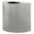 Rubbermaid Commercial Silhouettes Open Top Half Round 12 Gallon Receptacle, Ss