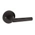 Kwikset Milan Round Hall And Closet Lever In Iron Black