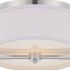 Satco Gemini Brushed NICKEL Two-Light Flush Dome