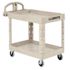 Rubbermaid Commercial Heavy-Duty Utility Cart, Two-Shelf, 32-1/5h, Beige