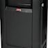 Rubbermaid Commercial Plaza 35 Gal Black Plastic Sqr Jnr Container W/ Side Door