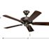 Progress Lighting Airpro Builder 42 In Indoor Ceiling Fan (Antique Bronze)