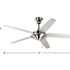 Progress Lighting Airpro 54 In Ceiling Fan (Brushed Nickel)