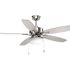Progress Lighting Billows 52 In. 5-Blade LED Ceiling Fan With Light (Brushed Nickel)