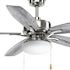 Progress Lighting Billows 52 In. 5-Blade LED Ceiling Fan With Light (Brushed Nickel)