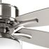 Progress Lighting Billows 52 In. 5-Blade LED Ceiling Fan With Light (Brushed Nickel)
