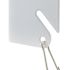 Generic White Steel Key Tags With Hooks With Plastic Tags, Package Of 100