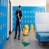 Rubbermaid Commercial Fiberglass Gripper Mop Handle, Yellow/gray