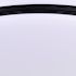 Satco Glamour LED 24" Cct Selectable Flush Mount Decorative Round Black Fixture