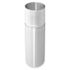 Rubbermaid Commercial Atrium 35 Gal Slvr Alumnum Rnd 2-Pce Opn Tp Wste Container