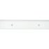 Progress Lighting Channel Glass Two Light Painted White Bath Light, White Glass