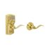 Schlage Camelot Keypad Deadbolt With Auto Lock, Brass