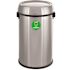 Alpine Industries 17-Gallon Stainless Steel Commercial Compost Bin Trash Can