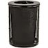 Alpine Industries Outdoor Diamond Steel Trash Can With Flat Lid 36 Gallon Black