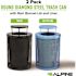 Alpine Industries Outdoor Diamond Steel Blue/black Can-Rain Bonnet Lid 72 Gallon