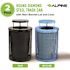 Alpine Industries Outdoor Diamond Steel Blue/black Can-Rain Bonnet Lid 72 Gallon