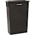 Alpine Industries 23 Gal Black Slim Commercial Trash Can With Drop Slot Lid