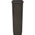 Alpine Industries 23 Gal Black Slim Commercial Trash Can With Drop Slot Lid