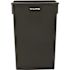 Alpine Industries 23 Gal Black Slim Commercial Trash Can With Drop Slot Lid