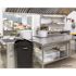 Alpine Industries 23 Gal Black Slim Commercial Trash Can With Drop Slot Lid