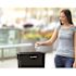 Alpine Industries 23 Gal Black Slim Commercial Trash Can With Drop Slot Lid