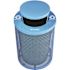 Alpine Industries Outdoor Diamond Steel Trash Can-Rain Bonnet Lid 36 Gallon Blue