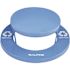 Alpine Industries Outdoor Diamond Steel Trash Can-Rain Bonnet Lid 36 Gallon Blue