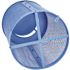 Alpine Industries Outdoor Diamond Steel Trash Can-Rain Bonnet Lid 36 Gallon Blue