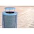 Alpine Industries Outdoor Diamond Steel Trash Can-Rain Bonnet Lid 36 Gallon Blue