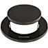 Alpine Industries Outdoor Diamond Steel Trash Can-Rain Bonnet Lid 36 Gal Black