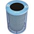 Alpine Industries Outdoor Diamond Steel Trash Can With Flat Lid 36 Gallon Blue