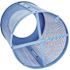 Alpine Industries Outdoor Diamond Steel Trash Can With Flat Lid 36 Gallon Blue