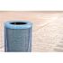 Alpine Industries Outdoor Diamond Steel Trash Can With Flat Lid 36 Gallon Blue