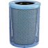 Alpine Industries Outdoor Diamond Steel Trash Can With Flat Lid 36 Gallon Blue