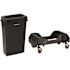 Alpine Industries 23 Gallon Commercial Trash Can Includes Swing Lid And Dolly