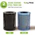 Alpine Industries Outdoor Diamond Steel Blue/black Trash Can-Flat Lid 72 Gallon