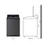 Lg 4.8-Cu. Ft. Smart Top Load Washer In Platinum Black