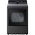 Lg 7.3-Cu. Ft. Ultra Large Capacity Smart Electric Dryer In Platinum Black