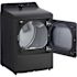 Lg 7.3-Cu. Ft. Ultra Large Capacity Smart Electric Dryer In Platinum Black