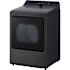Lg 7.3-Cu. Ft. Ultra Large Capacity Smart Electric Dryer In Platinum Black