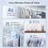 Mizudo Megaflo 1000 Gpd 9-Stage Reverse Osmosis Filtration-Smart LED Faucet