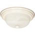 Satco Textured White Two-Light 11 Flush Fixture
