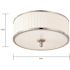 Satco Candice Brushed NICKEL Three-Light Flush Dome