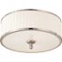 Satco Candice Brushed NICKEL Three-Light Flush Dome