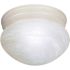 Satco Textured White One-Light 8 Flush Mount